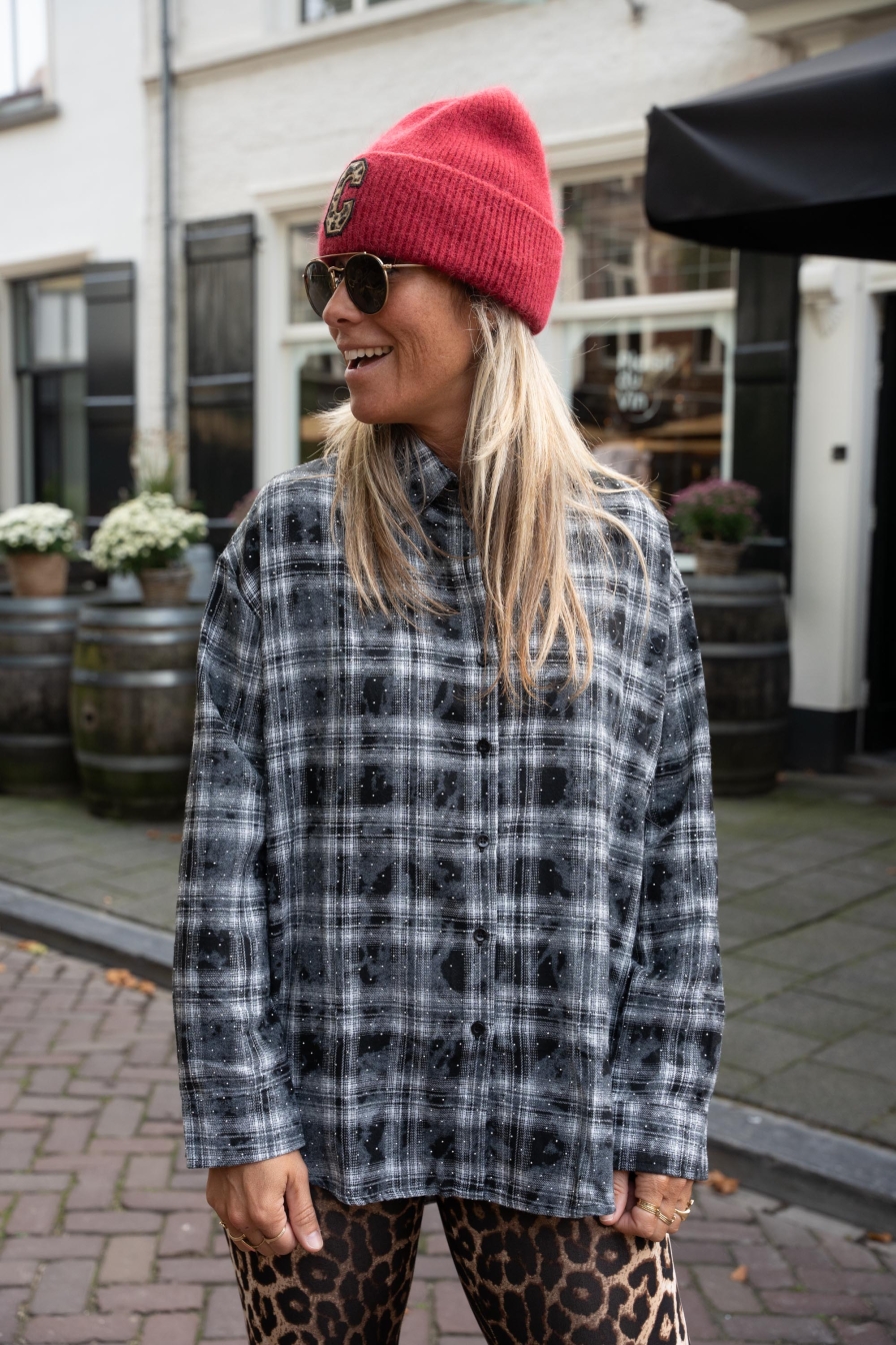 Sparkly Blouse Fay Grijs